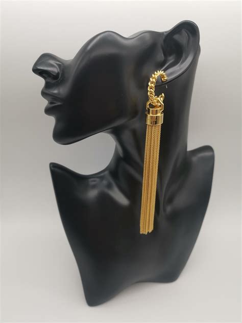 ysl tassel earrings|ysl earrings for sale.